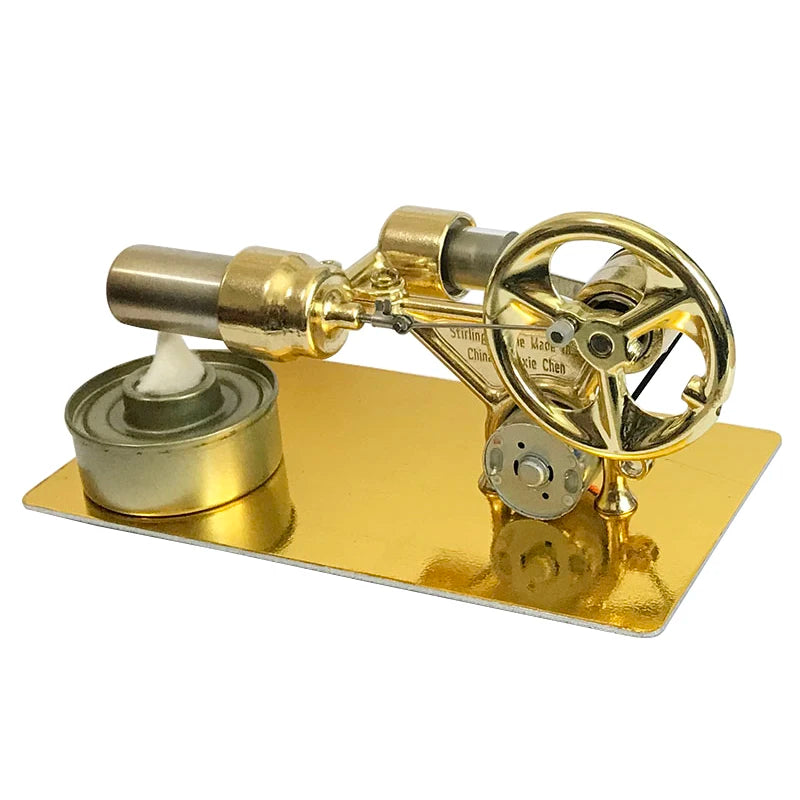 Mini External Combustion Stirling Engine Experimental Model Motor Generator Engine Physics Collection Toy Gift