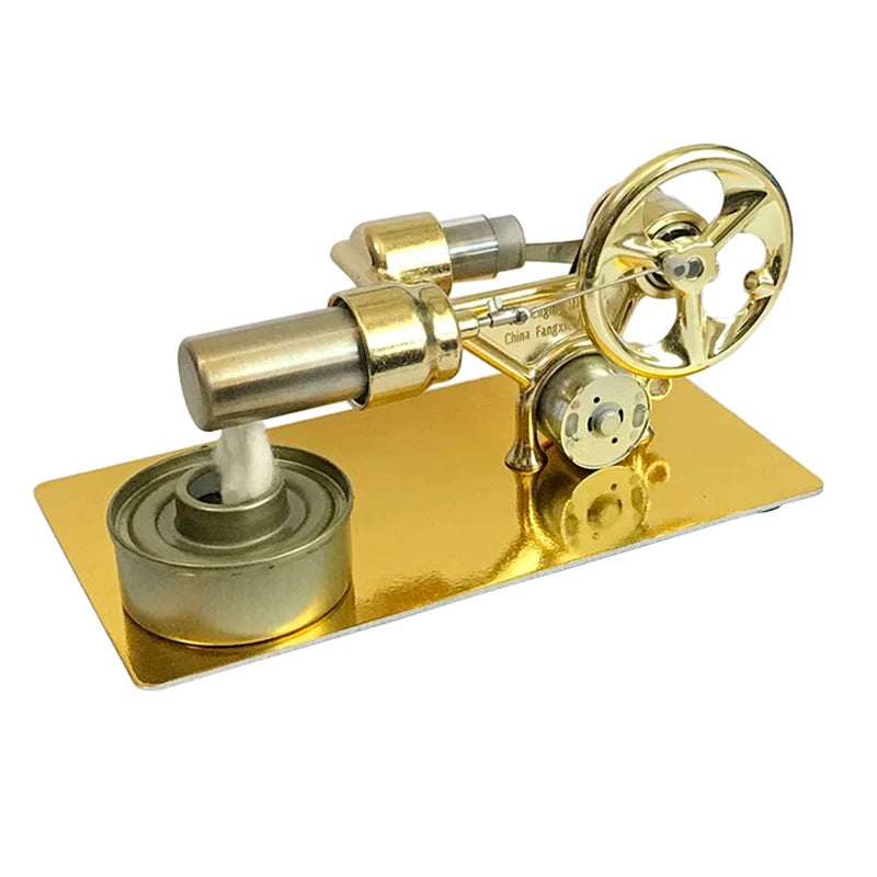 Mini External Combustion Stirling Engine Experimental Model Motor Generator Engine Physics Collection Toy Gift