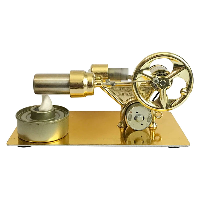 Mini External Combustion Stirling Engine Experimental Model Motor Generator Engine Physics Collection Toy Gift