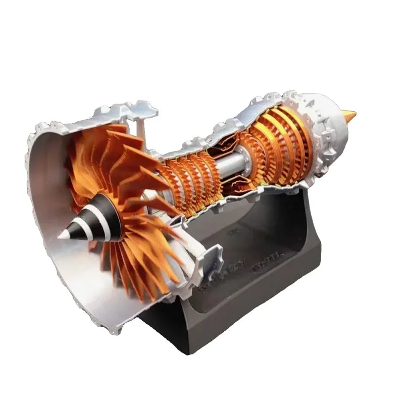 27cm DIY Turbofan Engine Aviation Model Assembly Kit Plastic Scientific Experiment Jet Aircraft Engine Models Power Toy