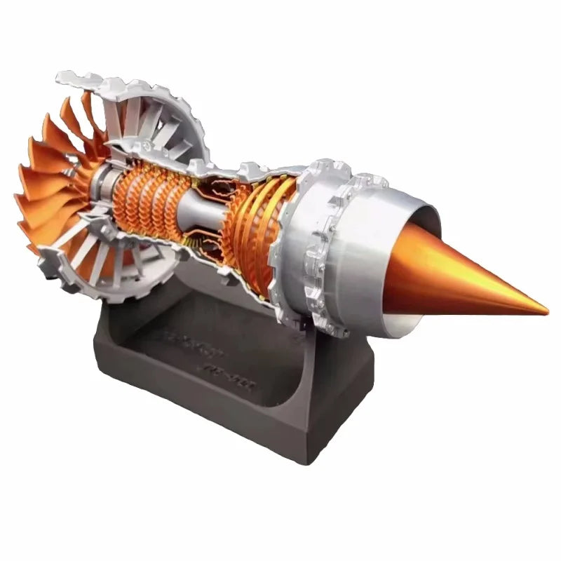 27cm DIY Turbofan Engine Aviation Model Assembly Kit Plastic Scientific Experiment Jet Aircraft Engine Models Power Toy