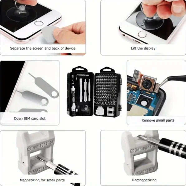 115-in-1 Screwdriver Head Disassembly Kit