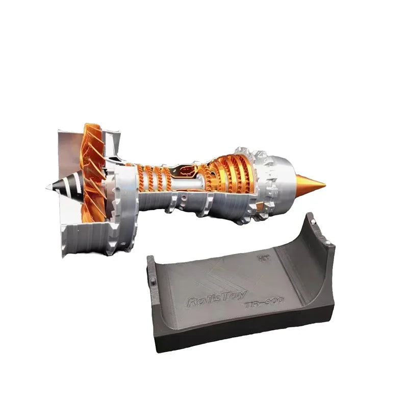27cm DIY Turbofan Engine Aviation Model Assembly Kit Plastic Scientific Experiment Jet Aircraft Engine Models Power Toy